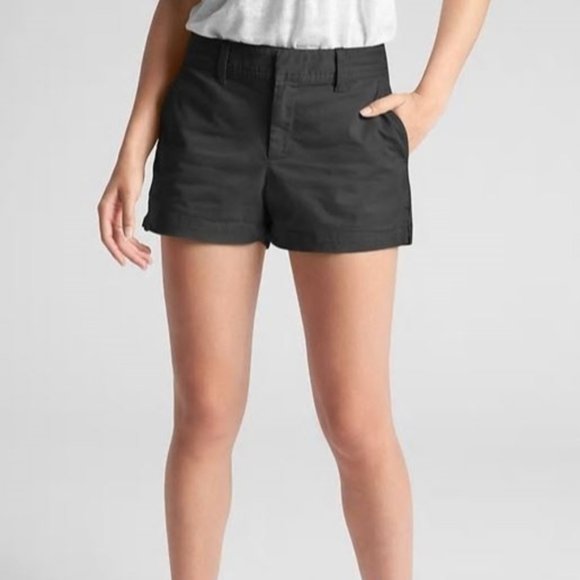 GAP Black Mid Rise City Short sz 4 New With Tags - Picture 7 of 7